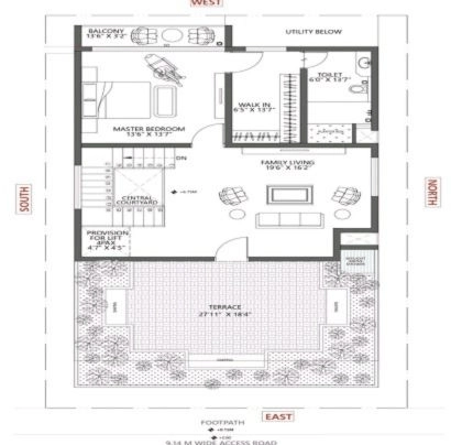 Brigade Belvedere 3 BHK Apartment Layout